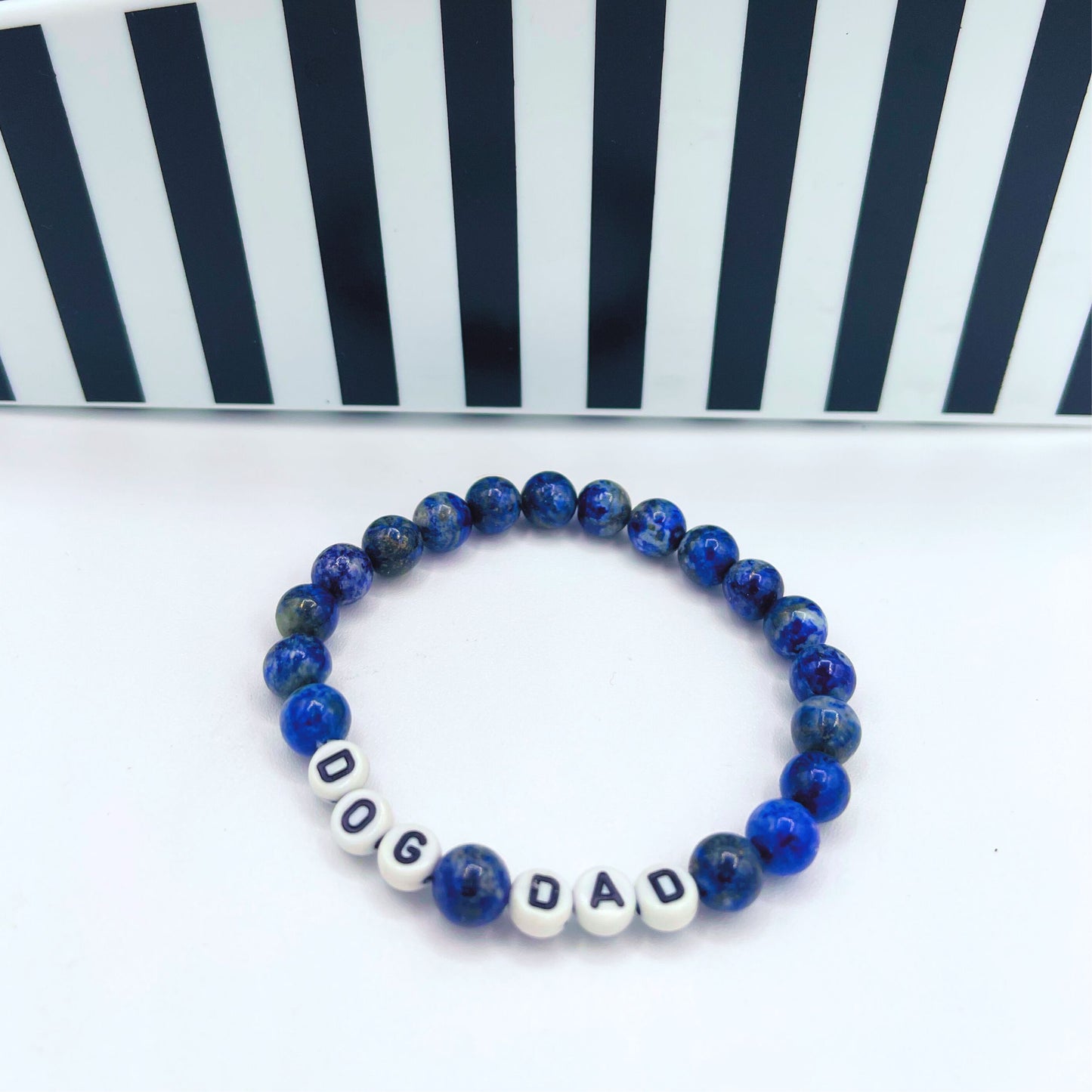 Dog Dad Mala Bracelet - Lapis Lazuli