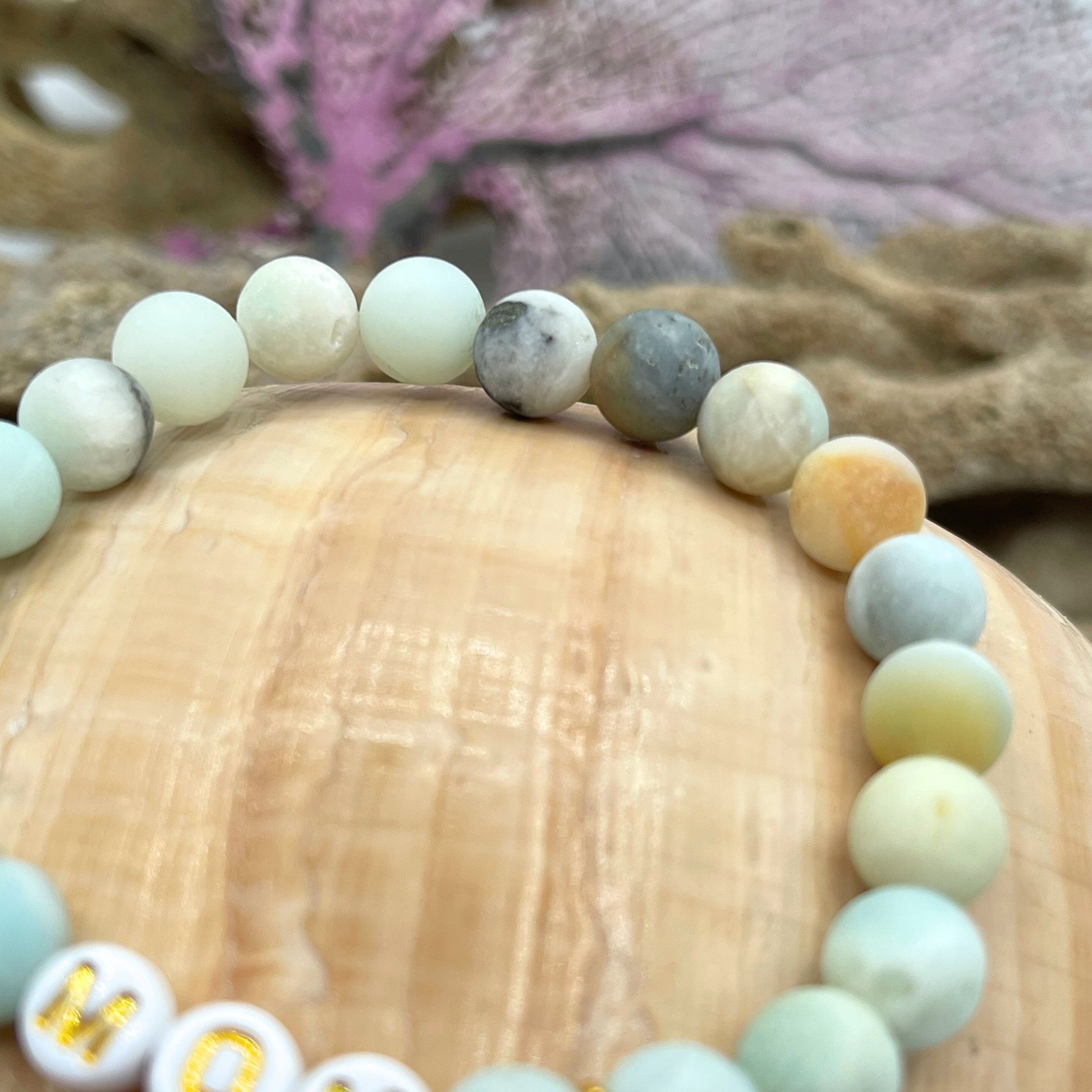 Frosted Amazonite Gift For Dog Mom