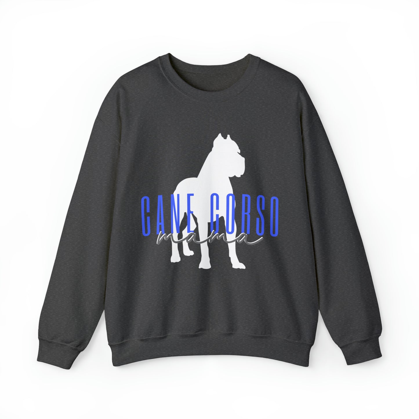 dark grey cane corso mama sweatshirt