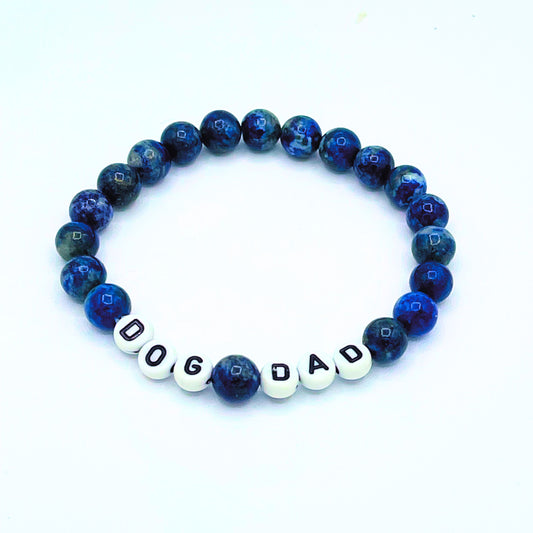 Dog Dad Mala Bracelet - Lapis Lazuli