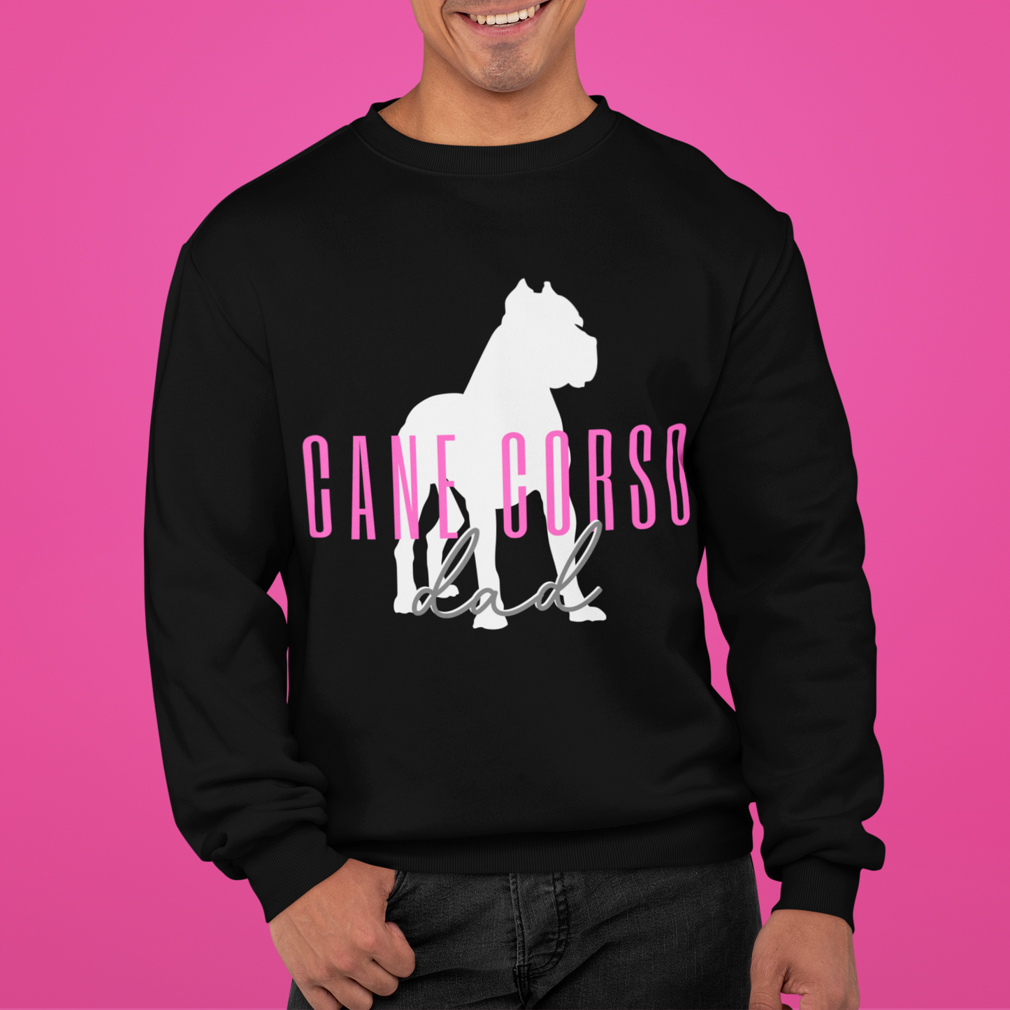 Cane Corso Dad Sweatshirt, custom gift for cane corso dad