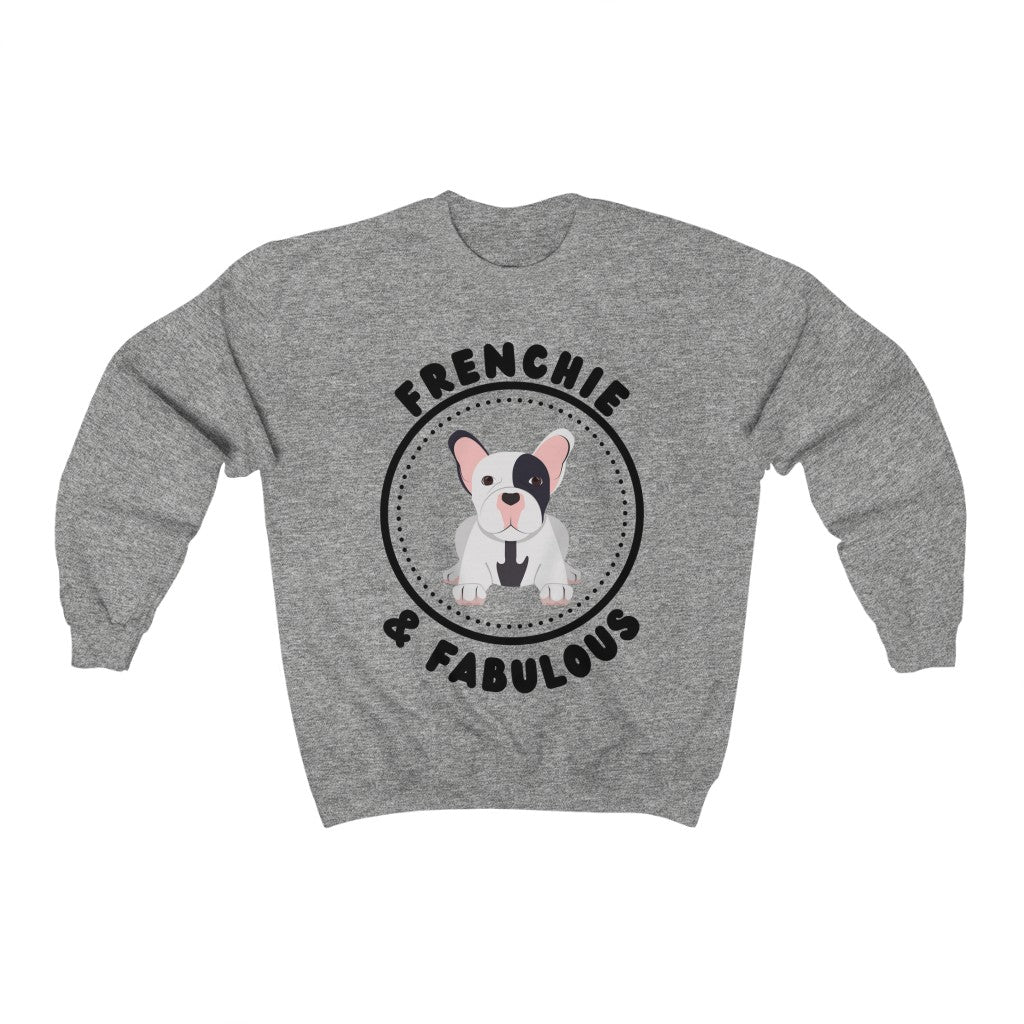 Frenchie & Fabulous Sweatshirt | Dog Mom | Dog Dad | Dog Mama | Frenchie Mom | French Bulldog | Dog Life | New Dog Mom Gift | Frenchie tee