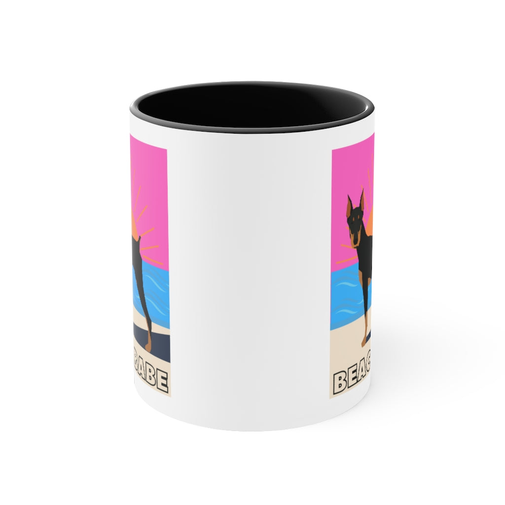 Beach Babe Doberman Mug