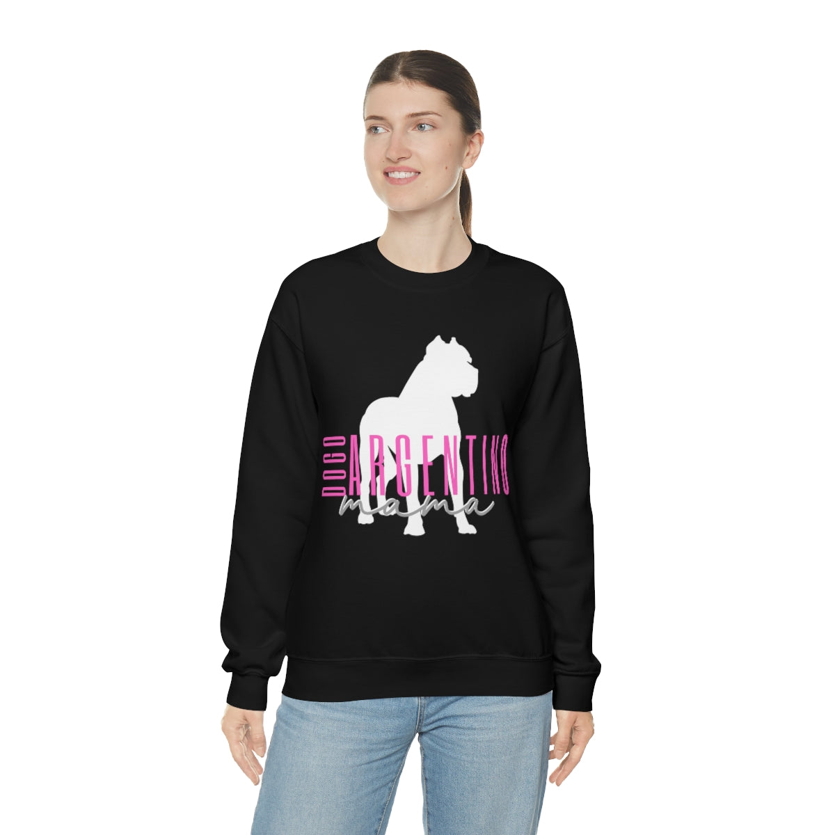 Dogo Argentino mama Crewneck Sweater - Customizable