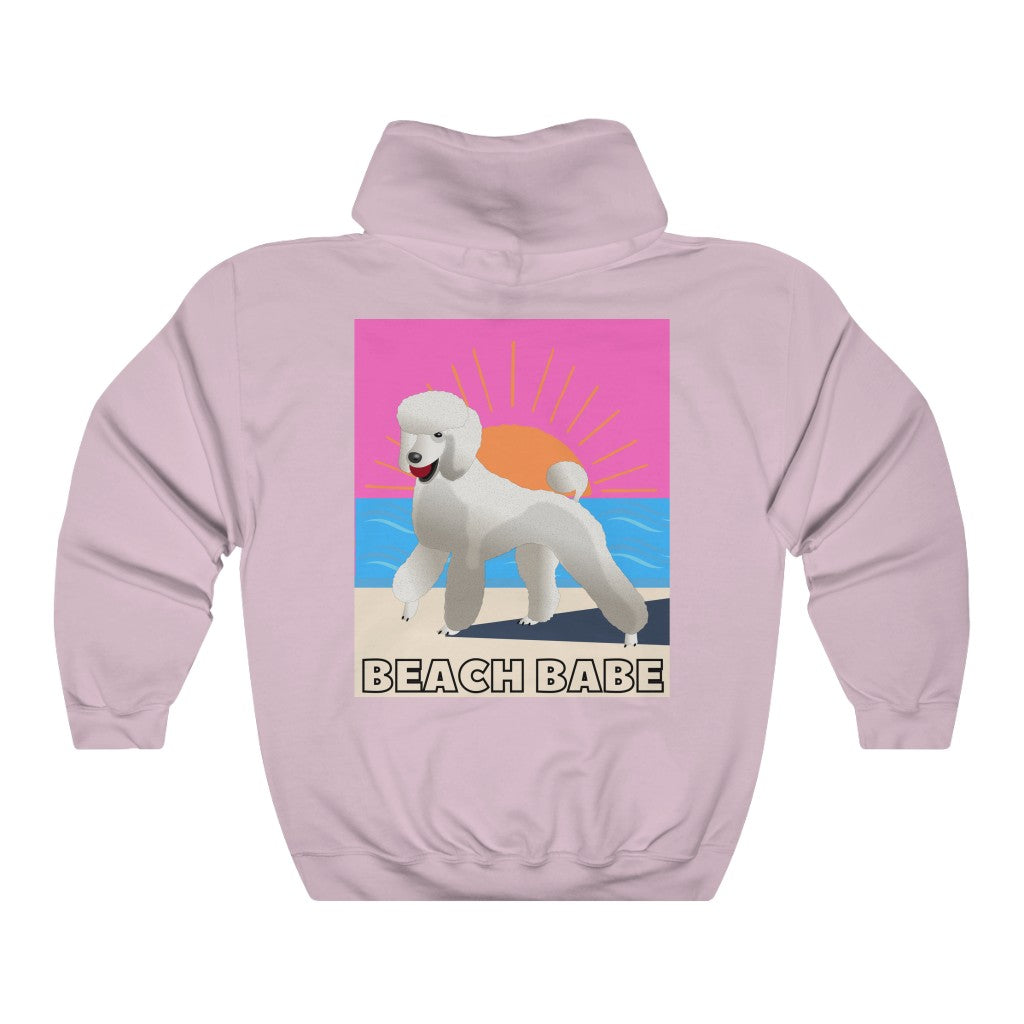 Beach Babe Poodle Hoodie