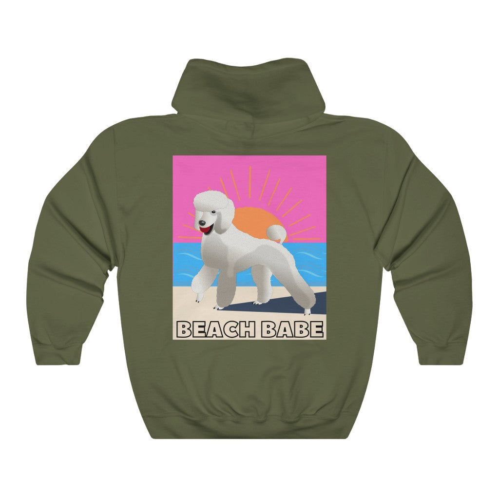 Beach Babe Poodle Hoodie