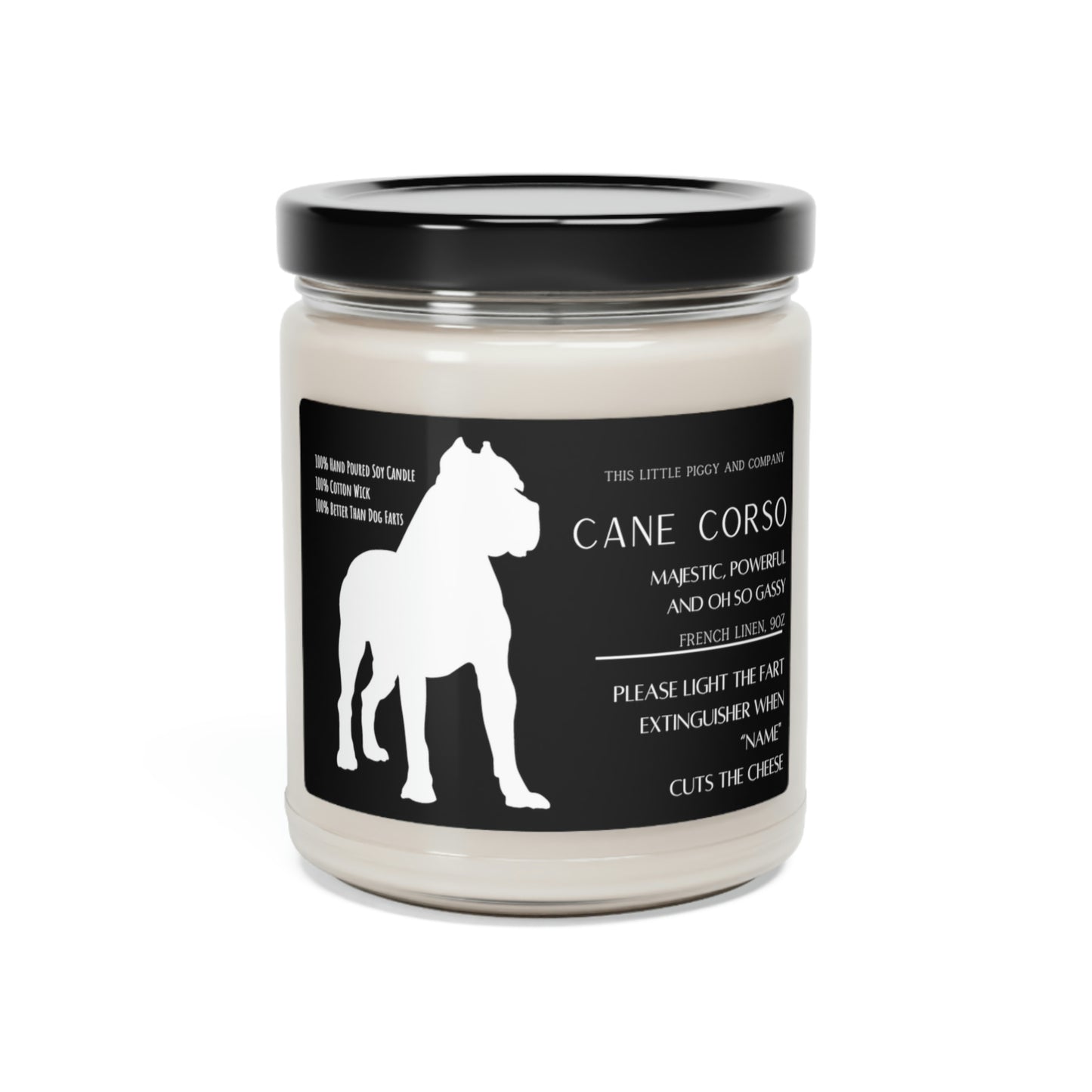 Custom Cane Corso Fart Extinguisher - 100% Soy Candle