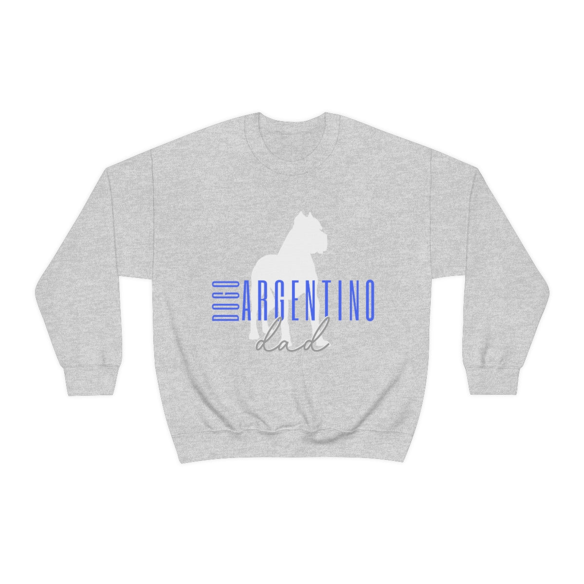 Dogo Argentino Dad Crewneck Sweater - Customizable