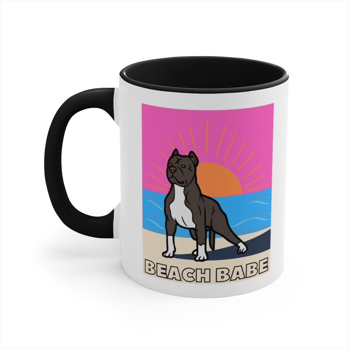 Beach Babe Pitbull Mug