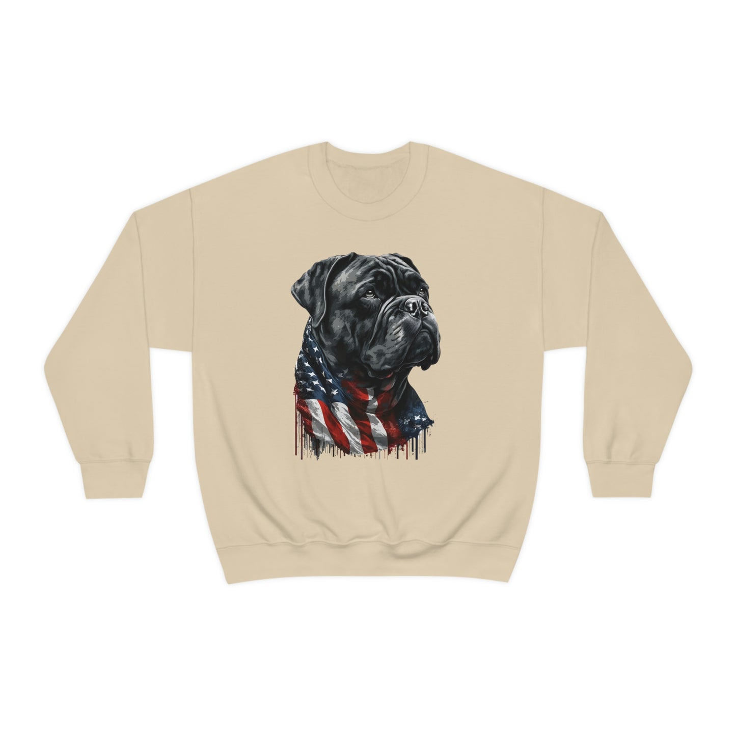 Cane Corso American Flag Crewneck Sweater