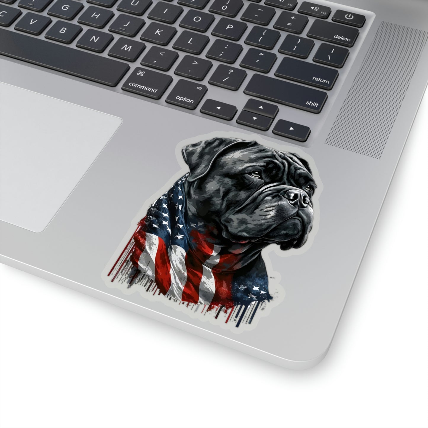 Cane Corso American Flag Kiss-Cut Sticker