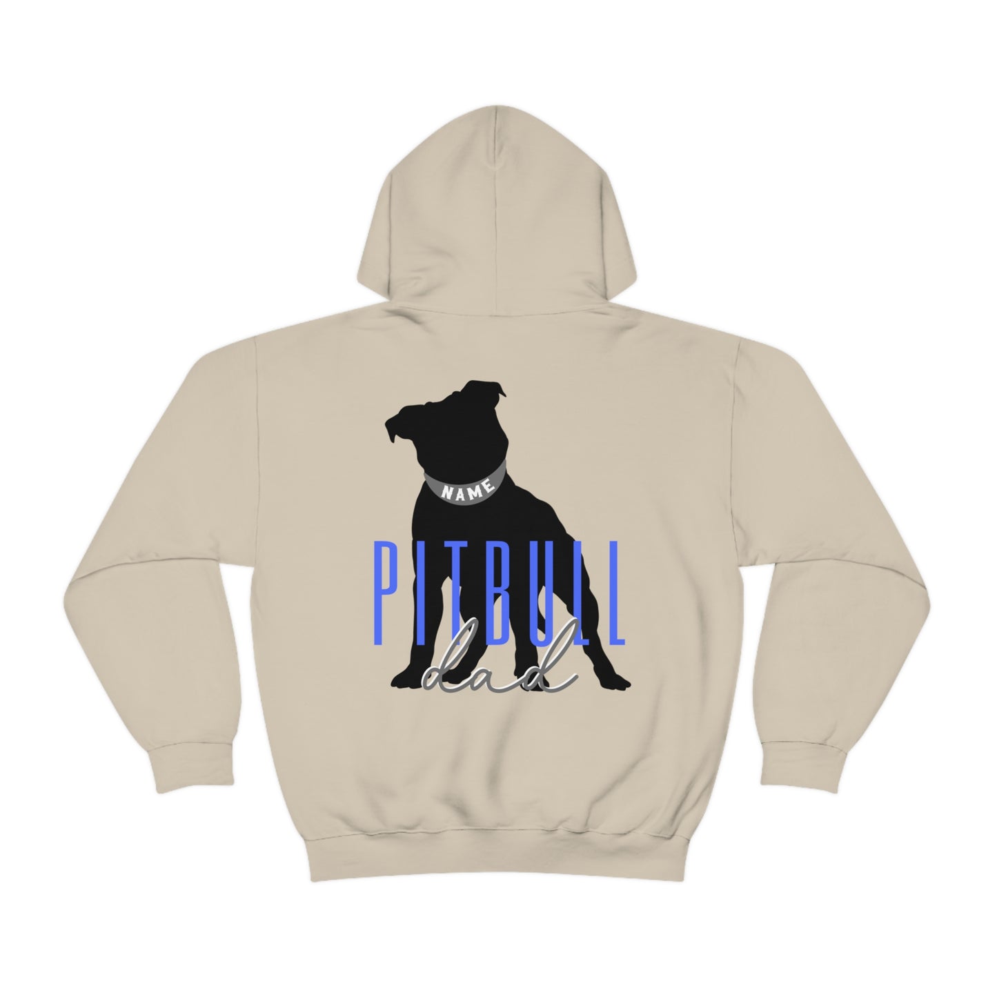 Custom Name Pitbull Dad Hoodie | Pitbull Dad Sweater | Pitbull Dad Sweatshirt | Gift for Pitbull Dad | Pitbull Gift for Dad | Custom Pitbull