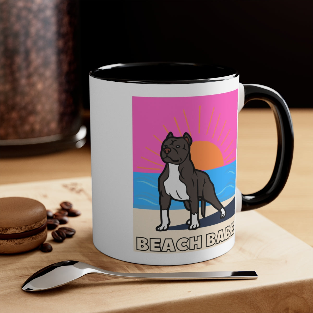 Beach Babe Pitbull Mug