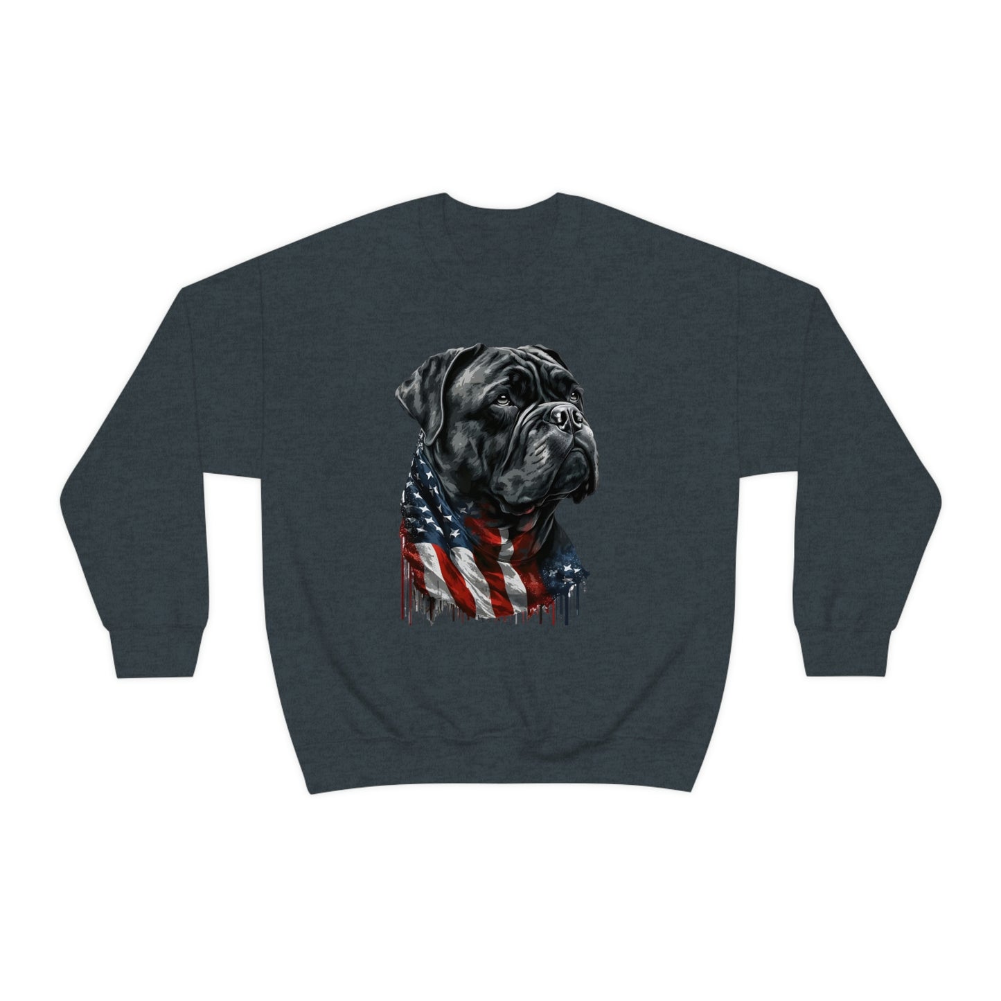 Cane Corso American Flag Crewneck Sweater