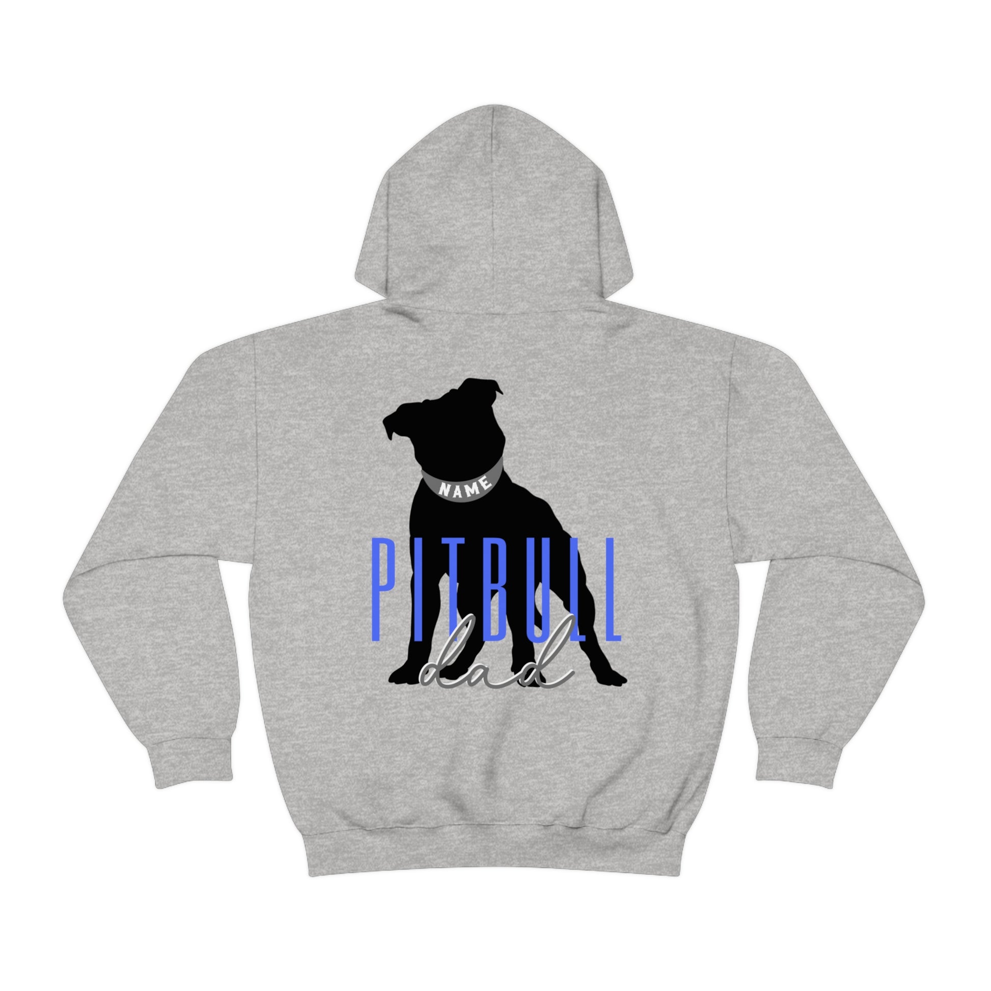 Custom Name Pitbull Dad Hoodie | Pitbull Dad Sweater | Pitbull Dad Sweatshirt | Gift for Pitbull Dad | Pitbull Gift for Dad | Custom Pitbull