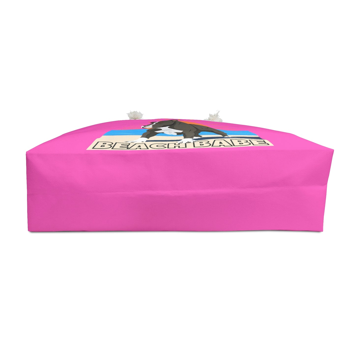 Pitbull Weekender Bag | Hot Pink Pitbull Beach Bag | Pitbull Tote Bag | Dog Vacation Bag | Gift For Pitbull Mom | Pittie Mom Gift | Dog Mom