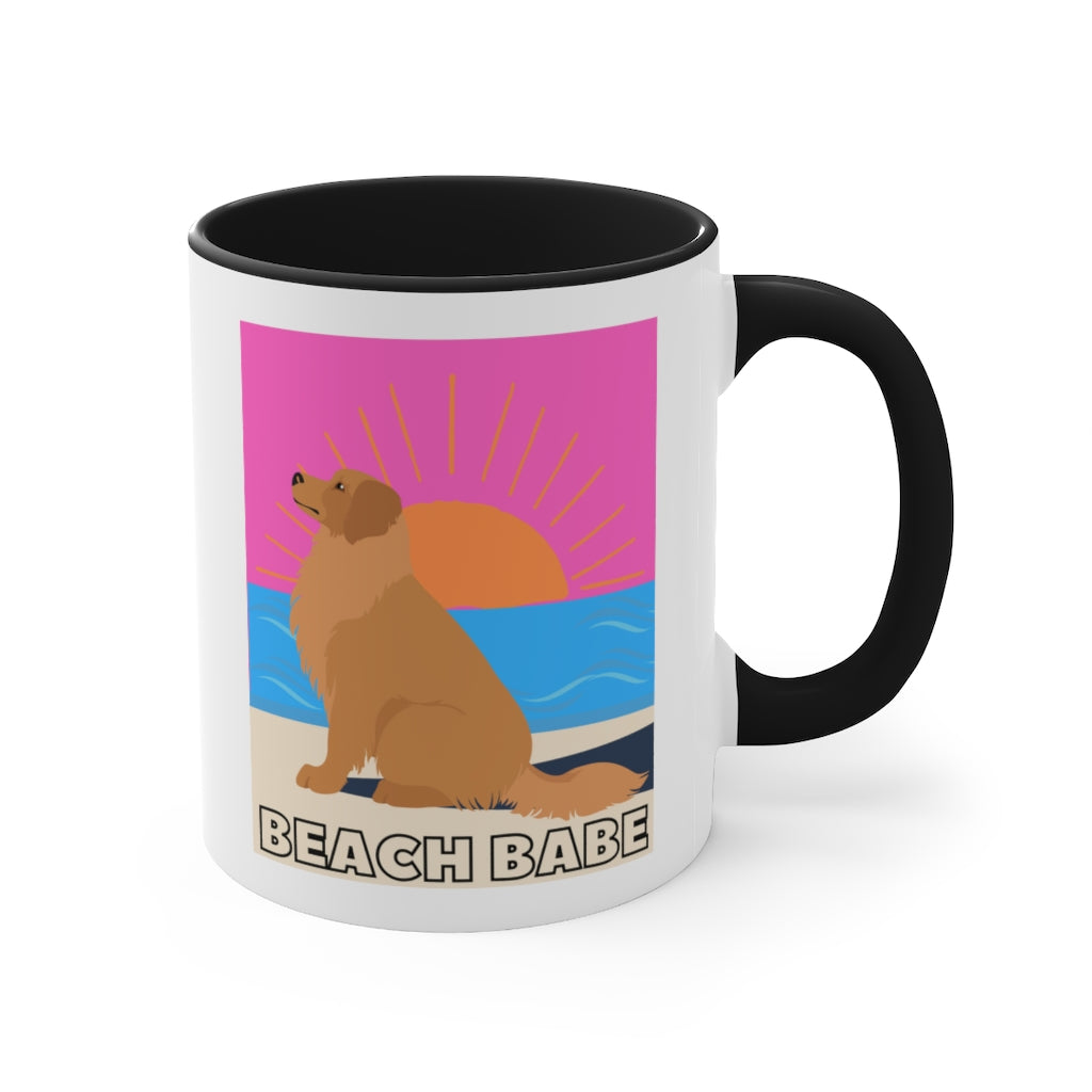 Beach Babe Golden Retriever Mug | Goldie Cup | Dog Mug | Gift For Dog Mom | Gift For Dog Dad | New Dog Parent | Viral Dog | Retriever Lover