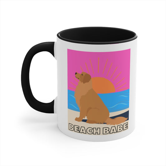 Beach Babe Golden Retriever Mug | Goldie Cup | Dog Mug | Gift For Dog Mom | Gift For Dog Dad | New Dog Parent | Viral Dog | Retriever Lover