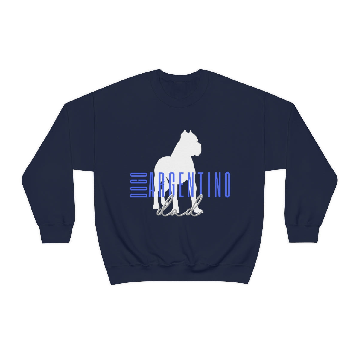 Dogo Argentino Dad Crewneck Sweater - Customizable