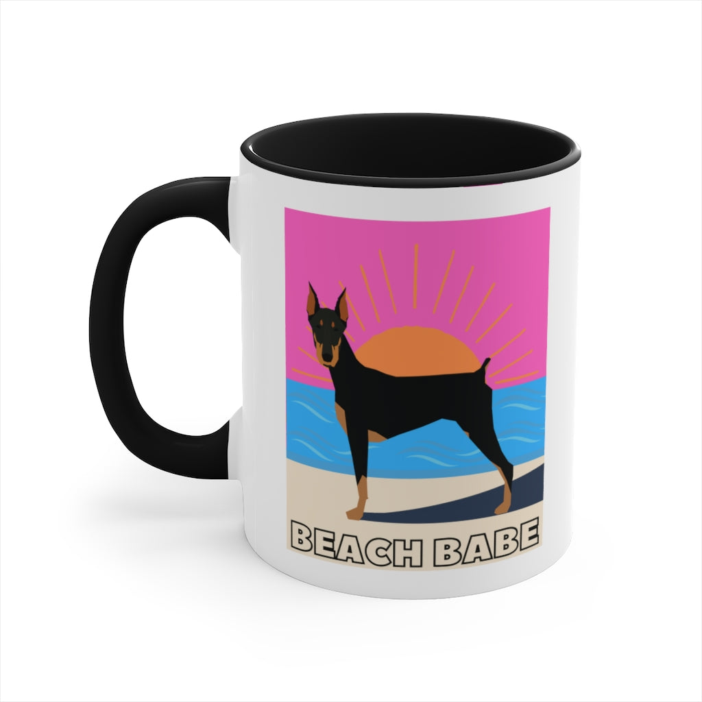 Beach Babe Doberman Mug