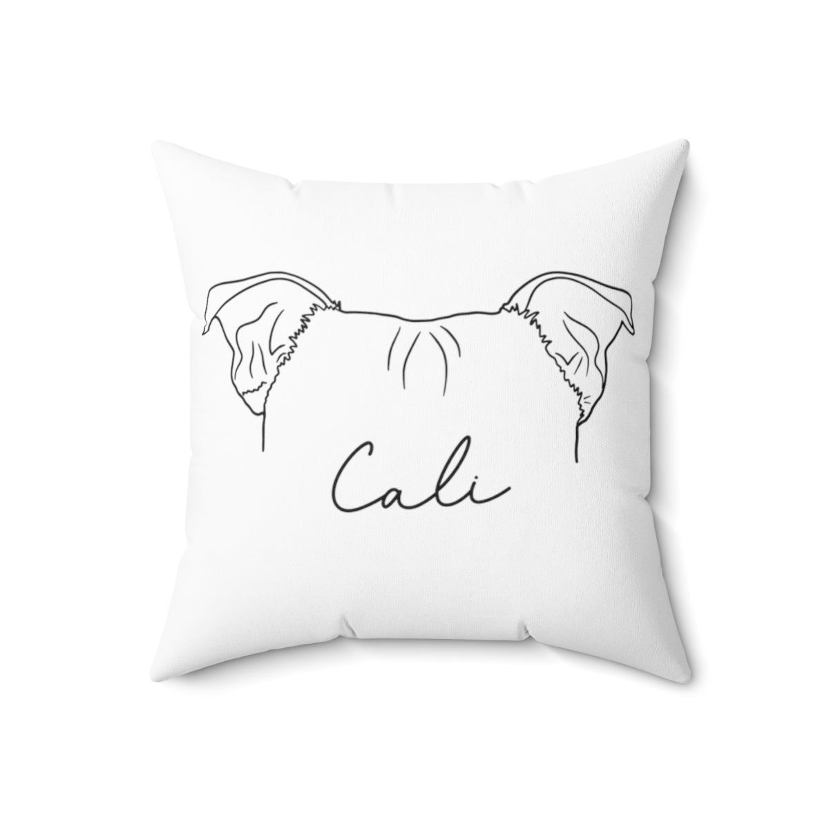 Custom Pet Pillow Using Dog Ears + Name - Customizable