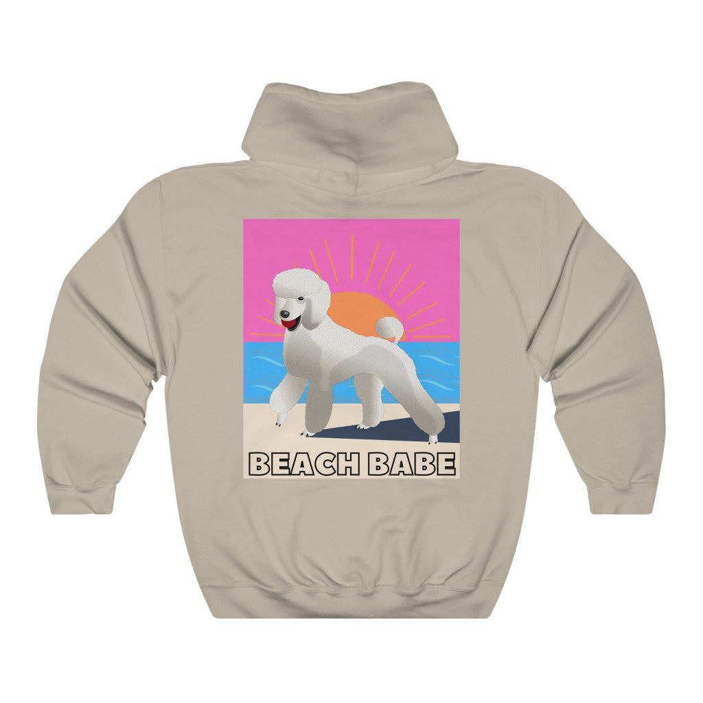 Beach Babe Poodle Hoodie