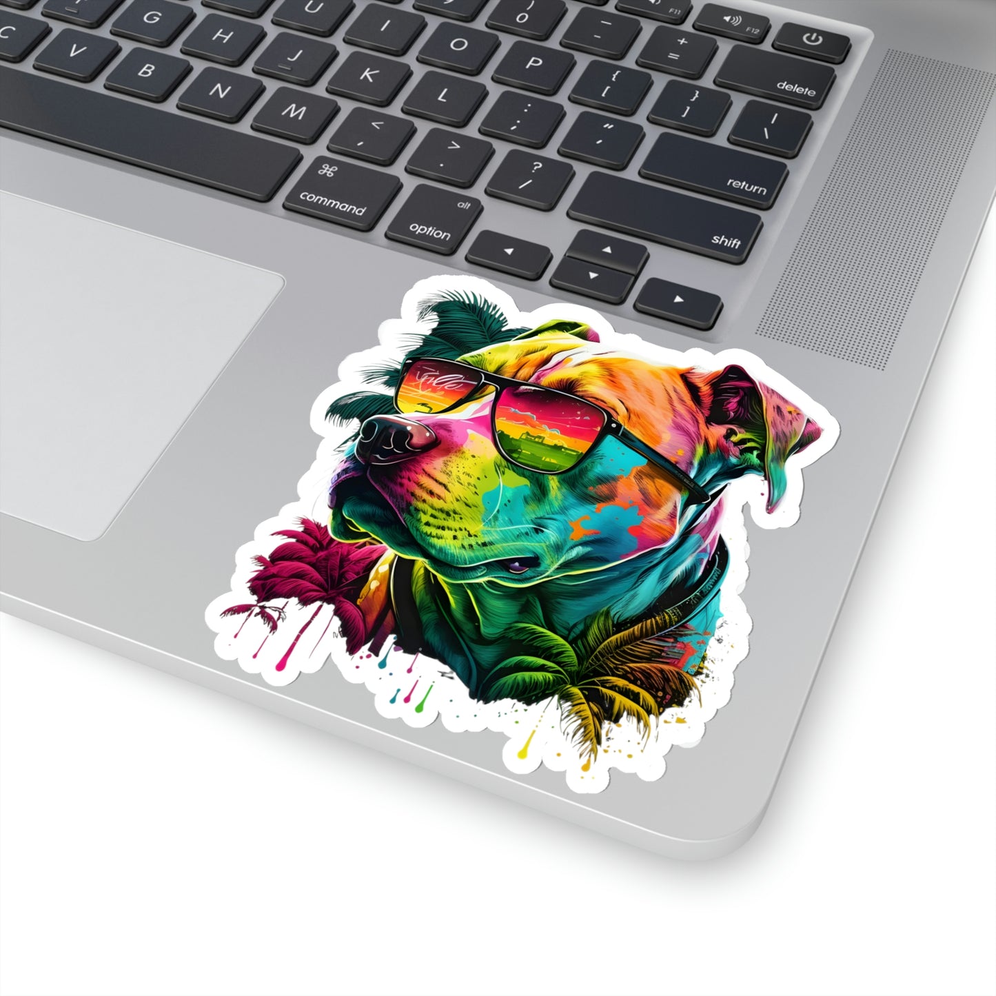 Tropical Pitbull Kiss-Cut Stickers