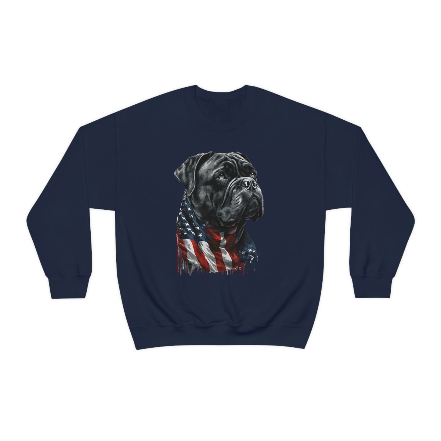 Cane Corso American Flag Crewneck Sweater