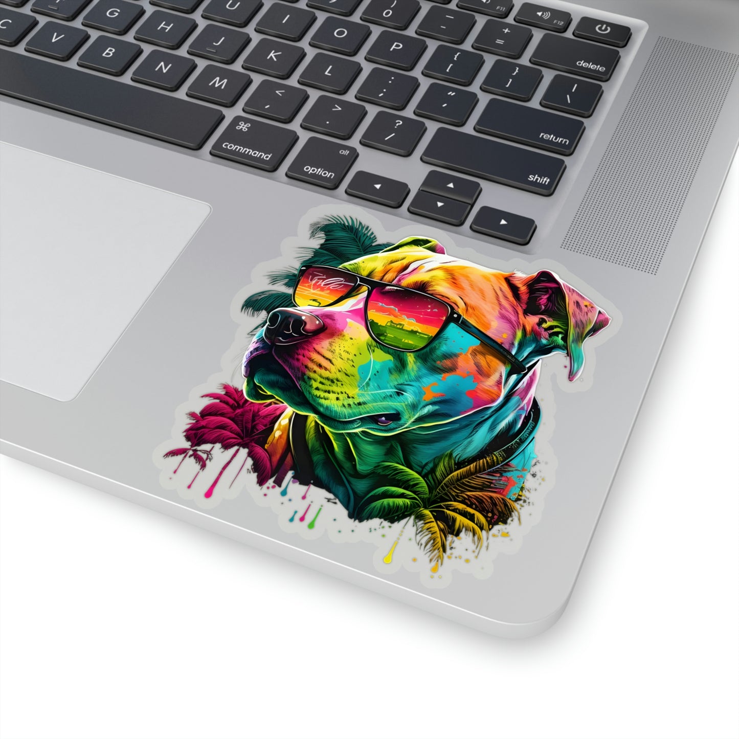 Tropical Pitbull Kiss-Cut Stickers