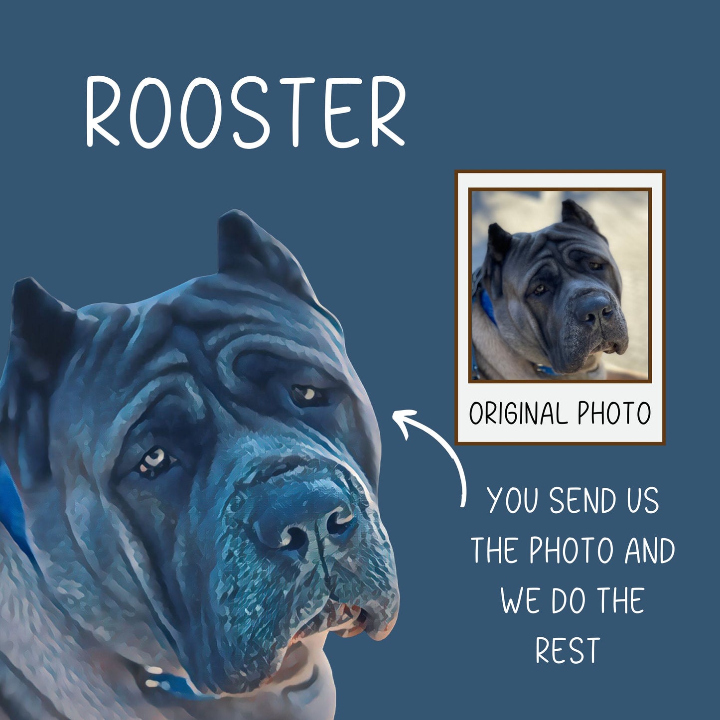 Custom Dog Photo Blanket Using Pet Photo Print + Name - Customizable