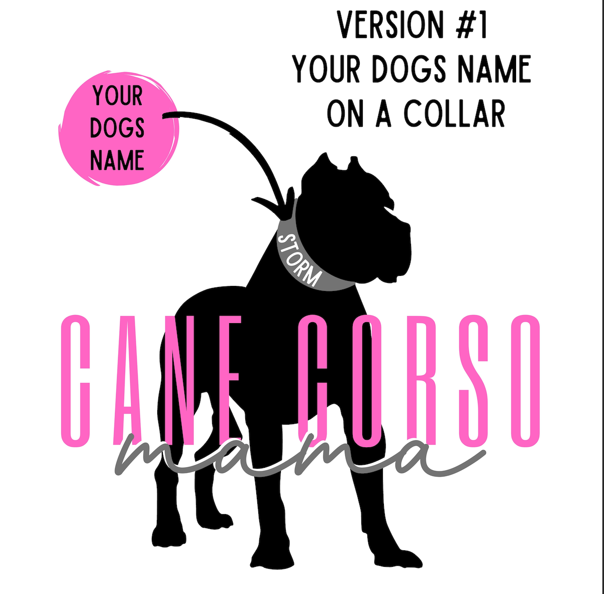 Cane Corso Mama Crewneck Sweatshirt - Customizable