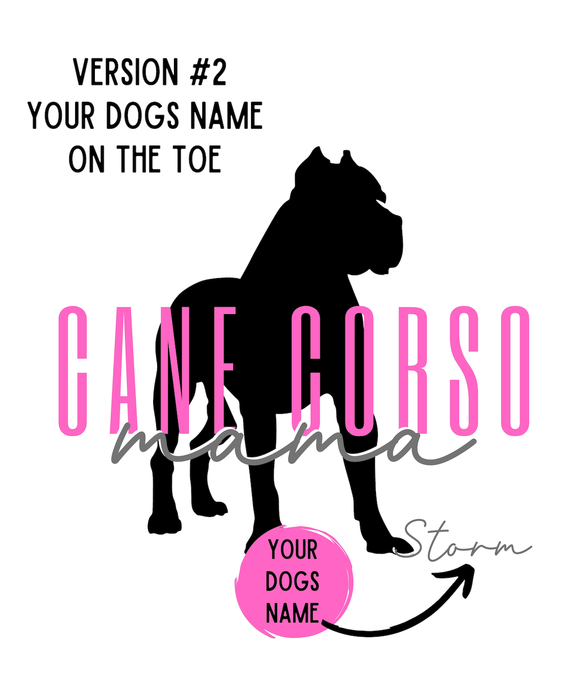 Cane Corso Mama Crewneck Sweatshirt - Customizable