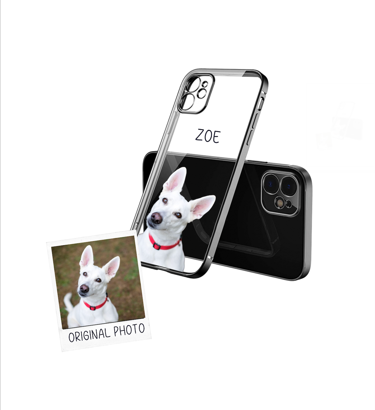 Products Custom Pet Phone Case Using Pet Photo + Name Custom Dog Phone Case Custom Cat Phone Case Personalized Phone Case Cat iPhone Case