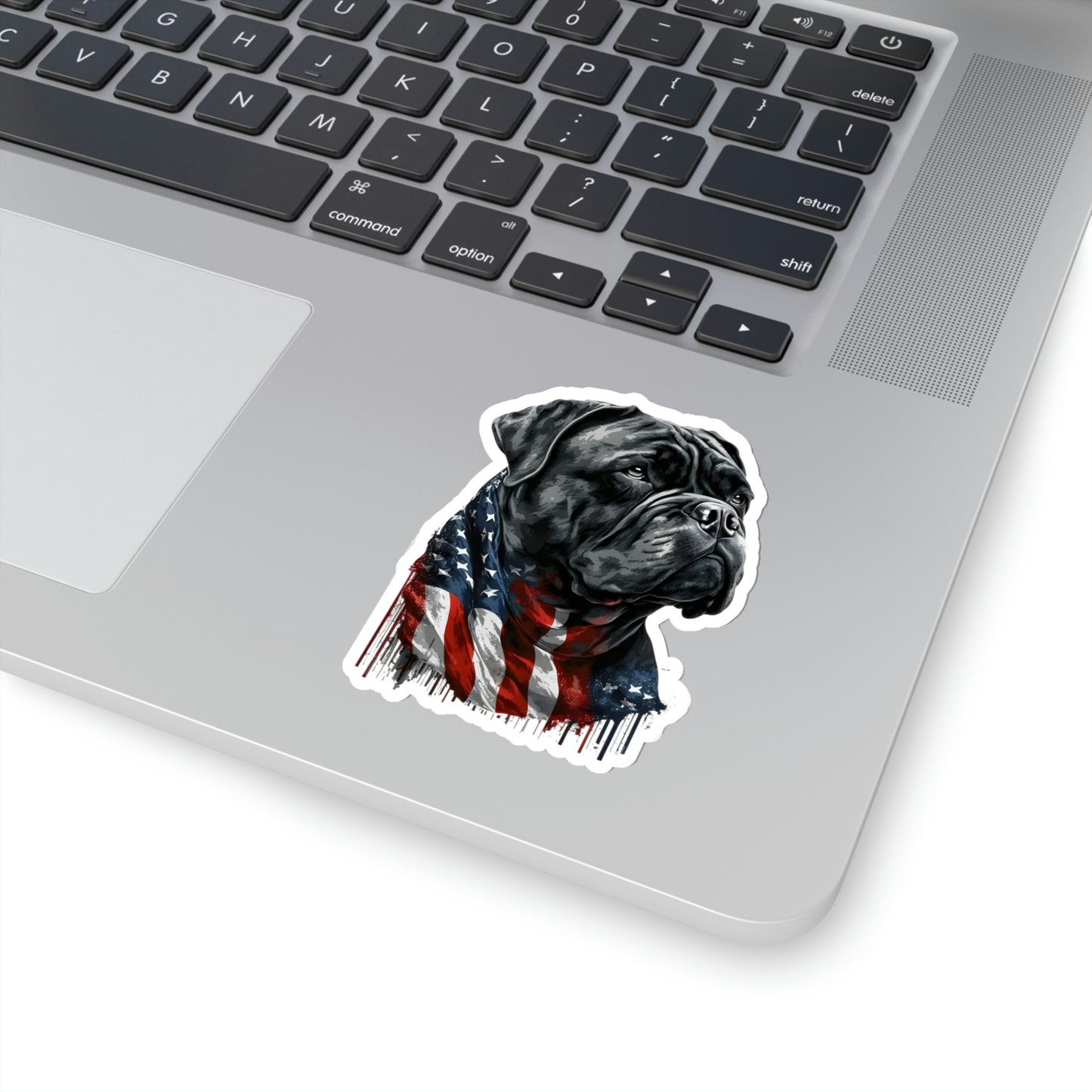 Cane Corso American Flag Kiss-Cut Sticker