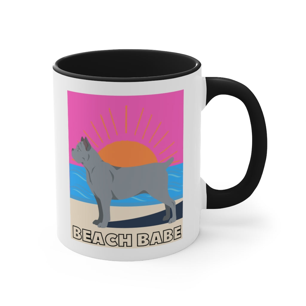 Beach Babe Grey Cane Corso Mug | Corso Cup | Dog Mug | Gift For Dog Mom | Gift For Dog Dad | New Dog Parent | Guard Dog | Cane Corso Lover