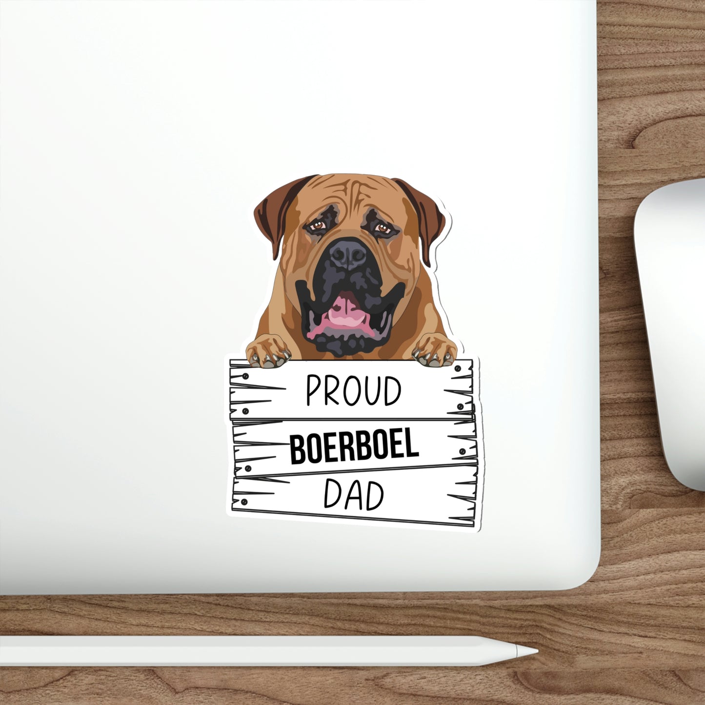 Boerboel Dad Die-Cut Stickers