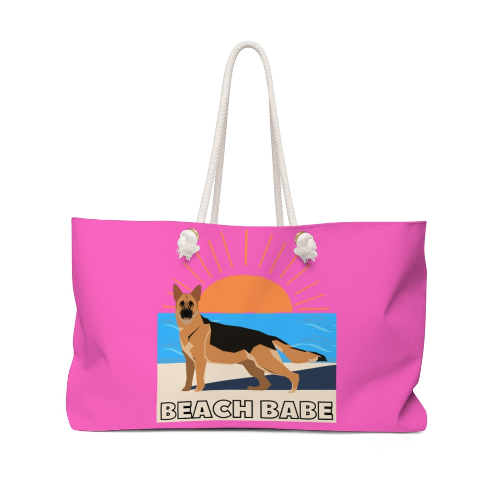 Beach Babe German Shepherd Weekender Bag