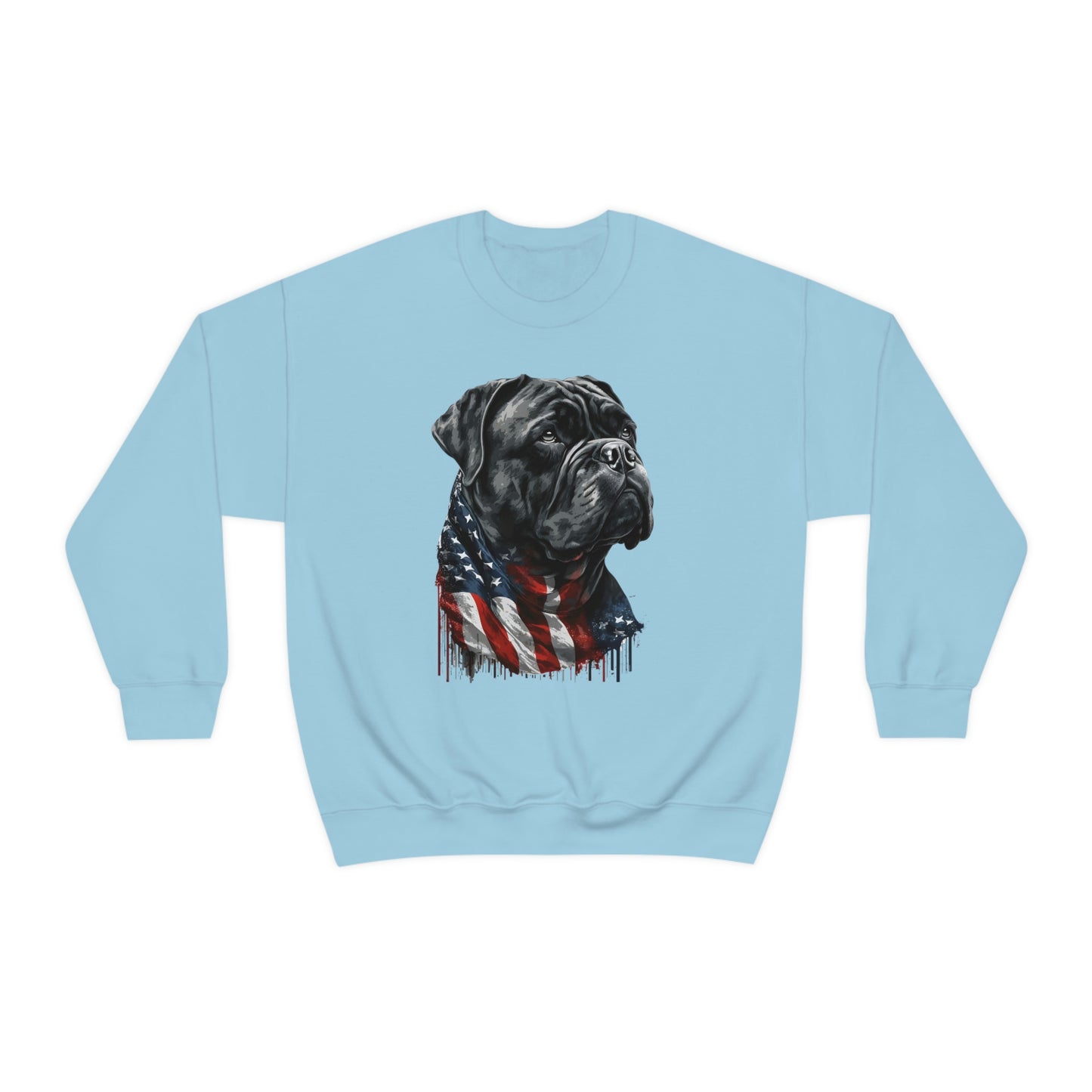 Cane Corso American Flag Crewneck Sweater