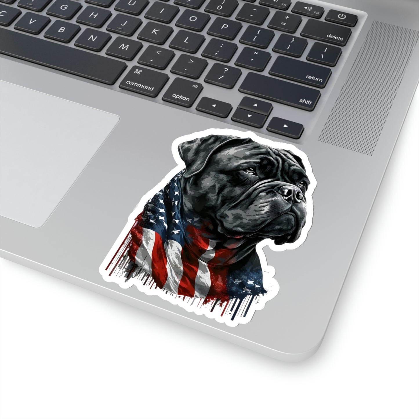 Cane Corso American Flag Kiss-Cut Sticker