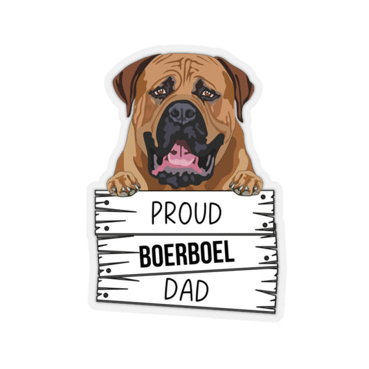 Boerboel Dad Kiss-Cut Stickers