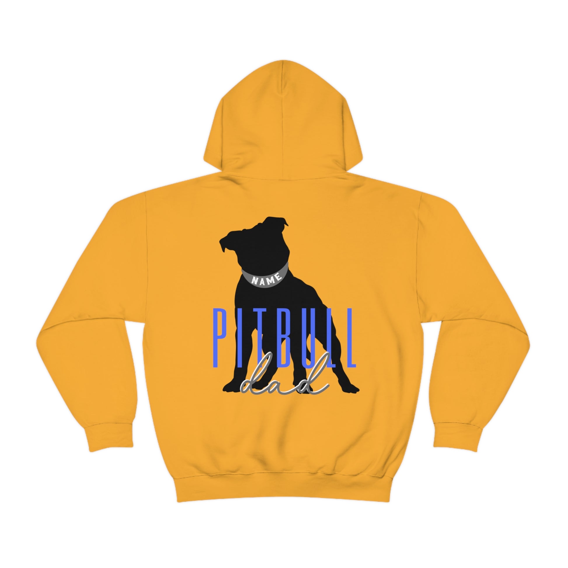 Custom Name Pitbull Dad Hoodie | Pitbull Dad Sweater | Pitbull Dad Sweatshirt | Gift for Pitbull Dad | Pitbull Gift for Dad | Custom Pitbull