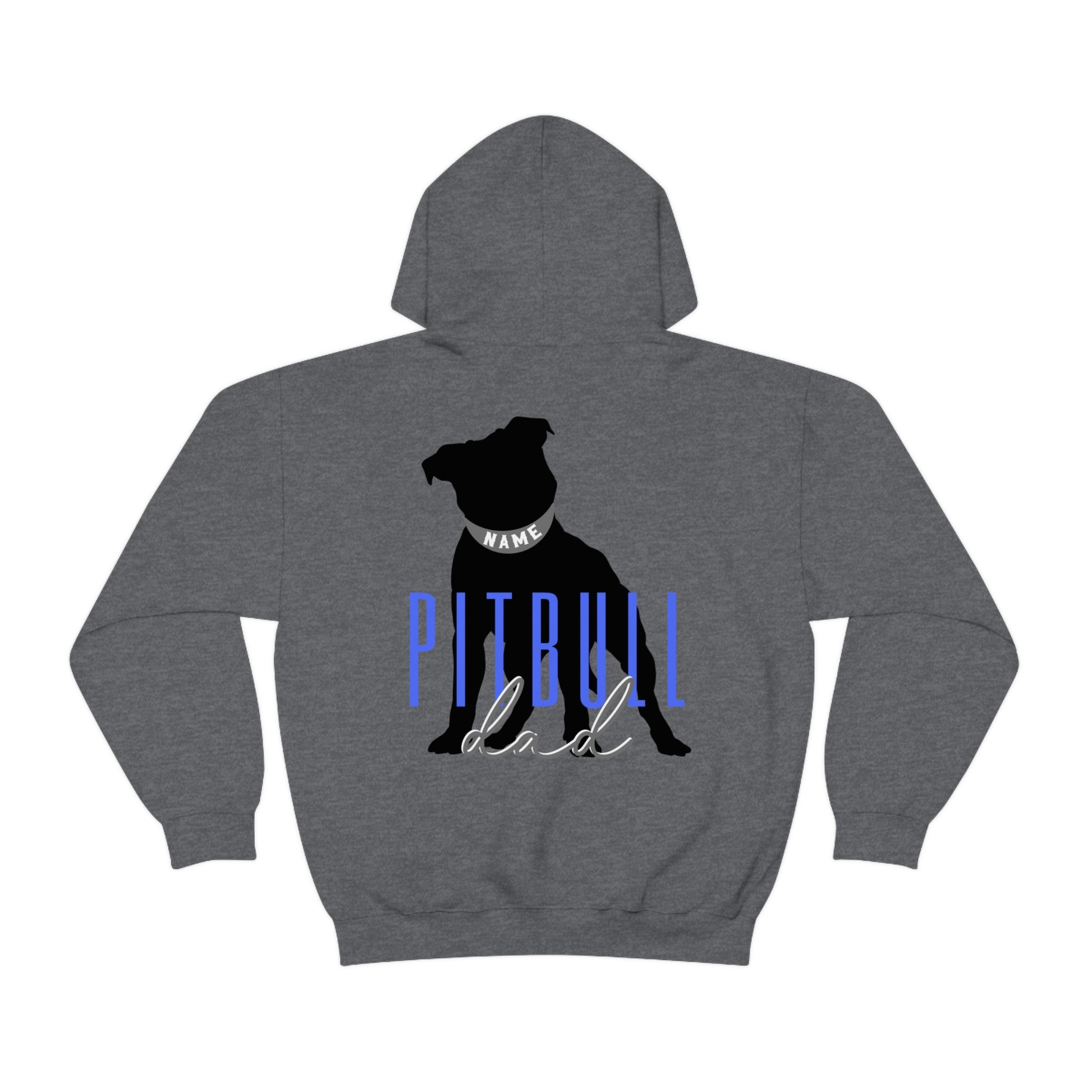 Custom Name Pitbull Dad Hoodie | Pitbull Dad Sweater | Pitbull Dad Sweatshirt | Gift for Pitbull Dad | Pitbull Gift for Dad | Custom Pitbull