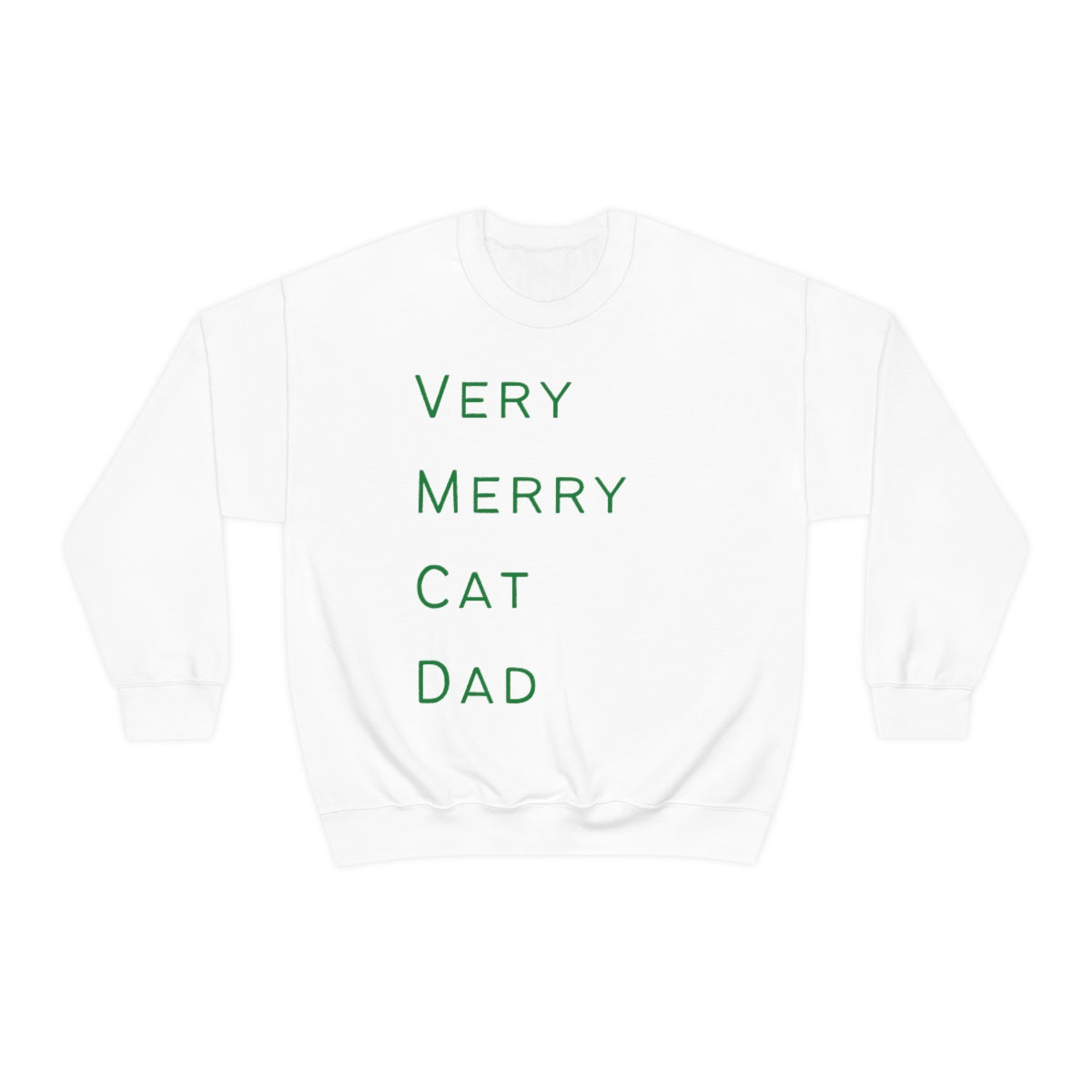 Very Merry Cat Dad Crewneck Sweater