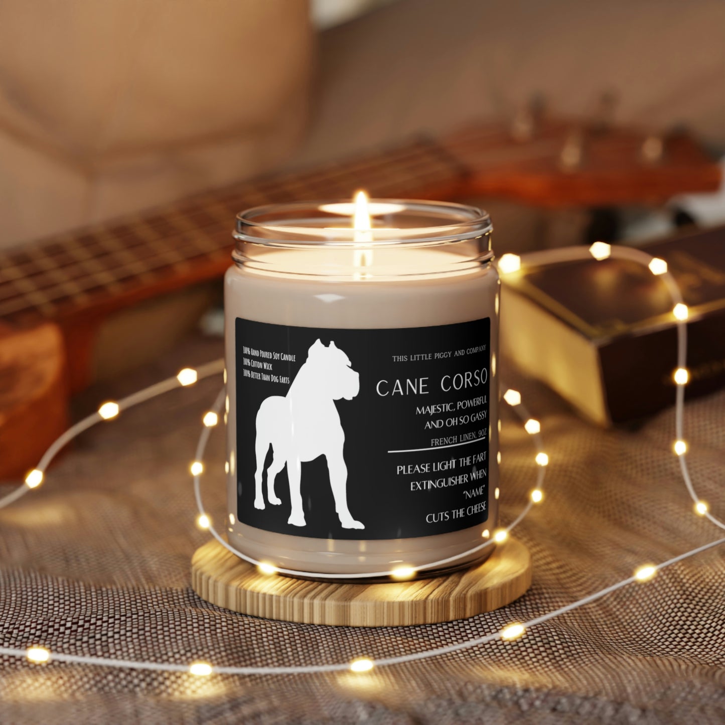 Custom Cane Corso Fart Extinguisher - 100% Soy Candle