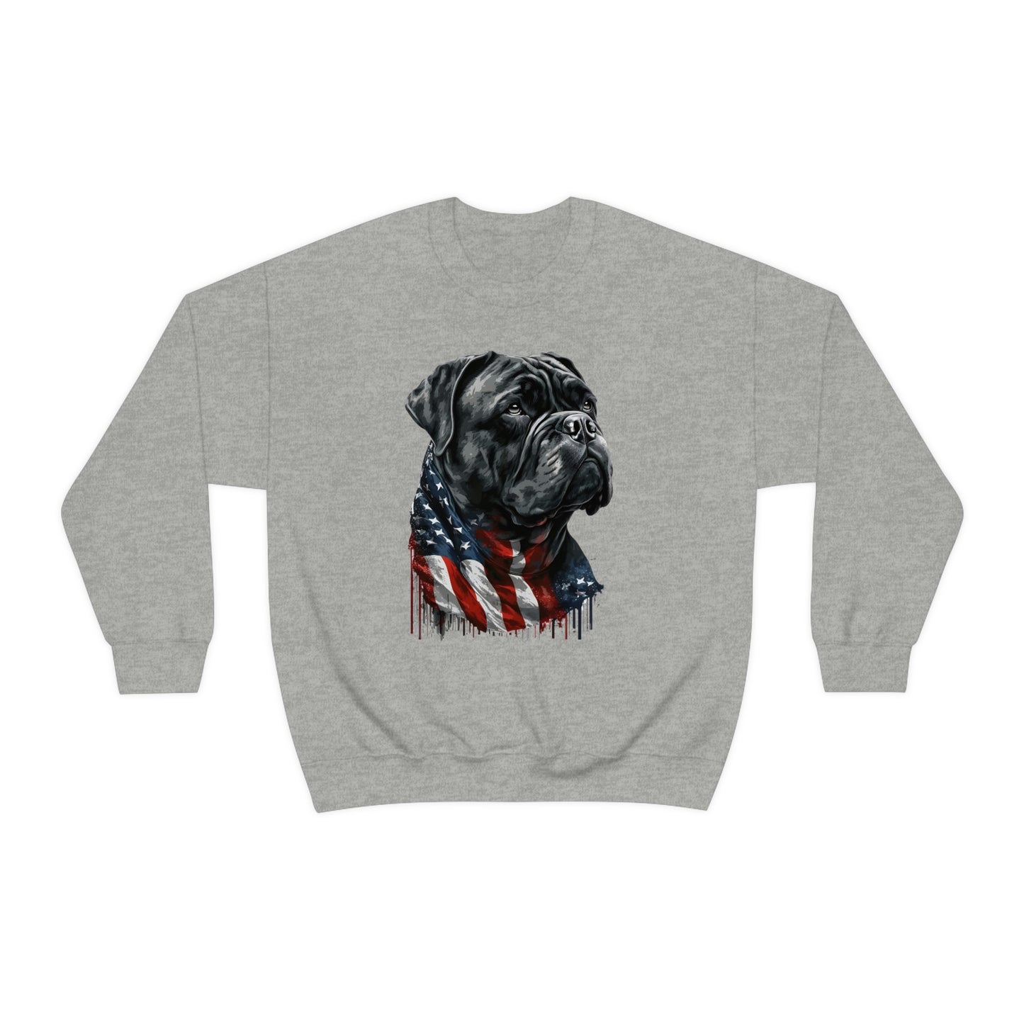 Cane Corso American Flag Crewneck Sweater