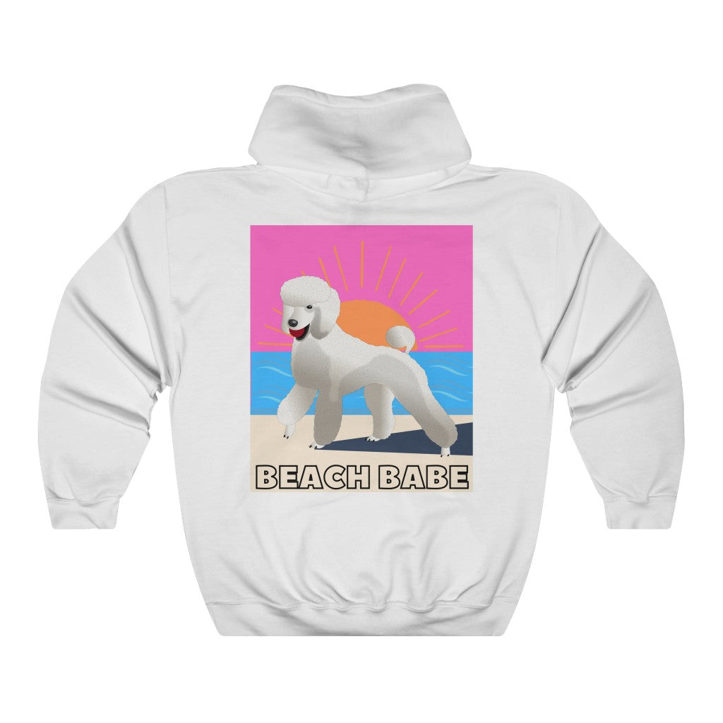 Beach Babe Poodle Hoodie