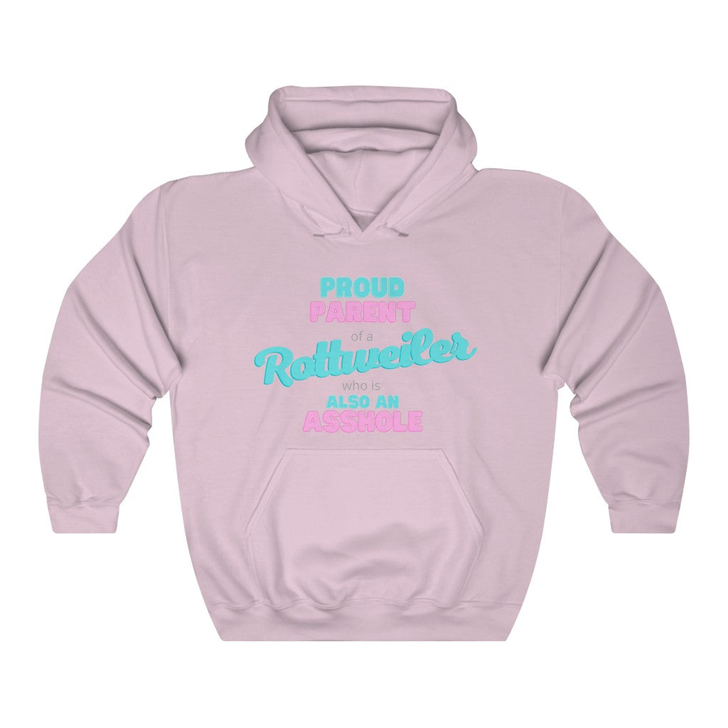 Parent of Rottweiler Asshole Hoodie | Dog Mom Sweater | Dog Dad Hoodie | New Dog Gift | New Puppy Gift | Rottweiler Lover | swearing