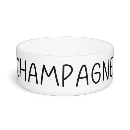 Champagne Funny Dog Gift Pet Food Bowl | Water Bowl | Cat Bowls | Custom Dog Mom Gift | Personalized Dog Bowl | Custom Cat Dad Gift | Ca