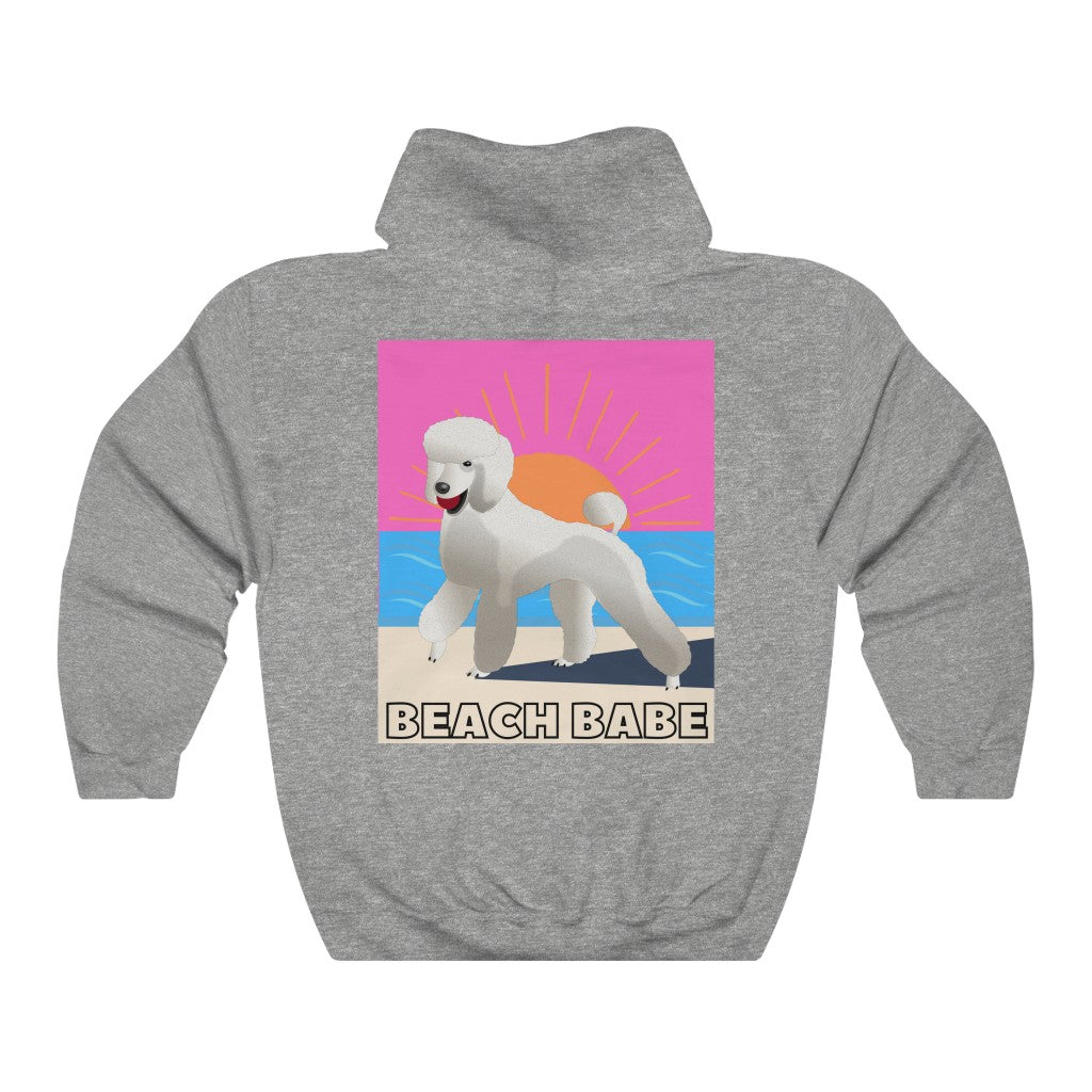 Beach Babe Poodle Hoodie