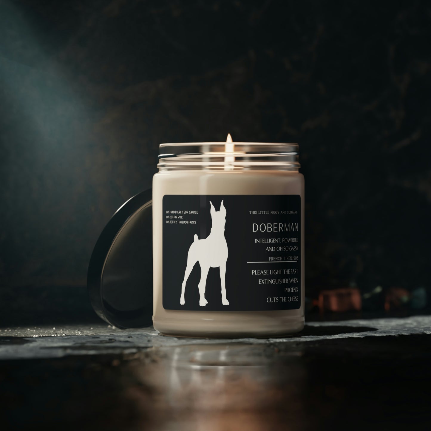 Doberman Gifts,Doberman Candle,Doberman Mom,Doberman Dad,Doberman Owner,Doberman Farts,Doberman Fart Candle,Doberman Decor,Dog Candle,Dog Mom,Dog Gift,Doberman Humor,Funny Dog Gifts